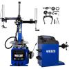 imageWEIZE 20 HP Tire Changer ampamp Wheel Balancer Combo Tire Machine Automatic Rim Clamp with 2 Auxiliary Arm Air Bead Blaster Function Heavy Duty for ATV ampamp Vehicles Garage ampamp Shop Repair EquipmentAuxiliary Arm Tire ChangerBalancer Combo