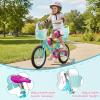 imageWEIZE Girls Bike for 312 Years Old Kids 14 16 20 Inch Kids Bike with Training Wheels Streamers Basket and Doll Seat Children Bicycles with Coaster Brake Multiple ColorsBlue