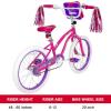 imageWEIZE Girls Bike for 312 Years Old Kids 14 16 20 Inch Kids Bike with Training Wheels Streamers Basket and Doll Seat Children Bicycles with Coaster Brake Multiple ColorsPink