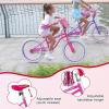imageWEIZE Girls Bike for 312 Years Old Kids 14 16 20 Inch Kids Bike with Training Wheels Streamers Basket and Doll Seat Children Bicycles with Coaster Brake Multiple ColorsPink
