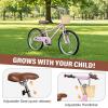 imageWEIZE Girls Bike for 614 Years Old 20 24 Inch Kids Bike with Basket and Kickstand Retro Style Childrens Bicycle for Teen Girls Lightweight Steel Frame Multiple ColorsPink