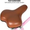 imageWEIZE Girls Bike for 614 Years Old 20 24 Inch Kids Bike with Basket and Kickstand Retro Style Childrens Bicycle for Teen Girls Lightweight Steel Frame Multiple ColorsPink