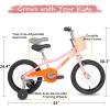 imageWEIZE Kids Bike 16 20 Inch Children Bicycle for Boys ampamp Girls Ages 412 Years Old Rider Height 4162 Inch Adjustable Seat ampamp Handlebars Coaster Brake Multiple Color OptionsPink