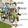 imageWEIZE Kids Bikes16 20 Inch Boys Bike for KidsBMX Style Bicycle for Boys Girls Ages 412 Years OldKids Bicycle with Adjustable SeatTraining WheelsFront and Rear FenderMultiple Color OptionsBlack