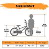 imageWEIZE Kids Bikes16 20 Inch Boys Bike for KidsBMX Style Bicycle for Boys Girls Ages 412 Years OldKids Bicycle with Adjustable SeatTraining WheelsFront and Rear FenderMultiple Color OptionsBlack