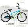 imageWEIZE Kids Bikes16 20 Inch Boys Bike for KidsBMX Style Bicycle for Boys Girls Ages 412 Years OldKids Bicycle with Adjustable SeatTraining WheelsFront and Rear FenderMultiple Color OptionsBlue