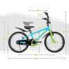 imageWEIZE Kids Bikes16 20 Inch Boys Bike for KidsBMX Style Bicycle for Boys Girls Ages 412 Years OldKids Bicycle with Adjustable SeatTraining WheelsFront and Rear FenderMultiple Color OptionsBlue