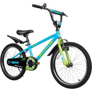 imageWEIZE Kids Bikes16 20 Inch Boys Bike for KidsBMX Style Bicycle for Boys Girls Ages 412 Years OldKids Bicycle with Adjustable SeatTraining WheelsFront and Rear FenderMultiple Color OptionsBlue