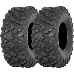 imageWEIZE 27x1112 ATV Tires 27x11x12 Rear All Terrain Tire 6PR Mud Gravel Sand Rocky and UTV Tires Set of 2