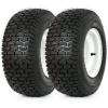 imageWEIZE 16x6508 Lawn Mower Tires with Rim Fit Most John Deere 3quot35quot4quot45quot5quot Offset Hub 34quot or 58quot or 12quot Bearing 16x658 Tractor Turf Tire 4 Ply Tubeless 615lbs Capacity Set of 2