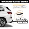 imageWEIZE 53 x 19 x 418 Inch Hitch Cargo Carrier 500 lbs Capacity Steel Hitch Cargo Rack Basket with Net Strap Tightener for Car SUV Truck Traveling Camping 2 ReceiverHITCH BASKET 53 with Bag
