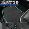 imageWeize Floor Mats Cargo Liner for Dodge Ram 1500 Crew Cab 20192024 New Body NOT Classic Models Rear Row with Underseat Storage Box AllWeather TPE Custom Fit Bucket Seat 1st amp 2nd Row Black