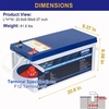 image:imageWEIZE 24V 200AH LiFePO4 Lithium Battery Builtin 100A BMS Up to 8000 Deep Cycles Rechargeable Battery Perfect for Solar System RV Camping Marine Off Grid Applications