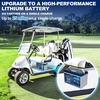 image:imageWEIZE 36V 60AH Bluetooth LiFePO4 Lithium Battery Builtin 150A BMS LowTemp Protection Deep Cycle 350A5S Peak Discharge Battery Perfect for Golf Cart Trolling Motor Solar System RV Off Grid